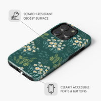 Emerald Green Meadow - Tough Phone Case