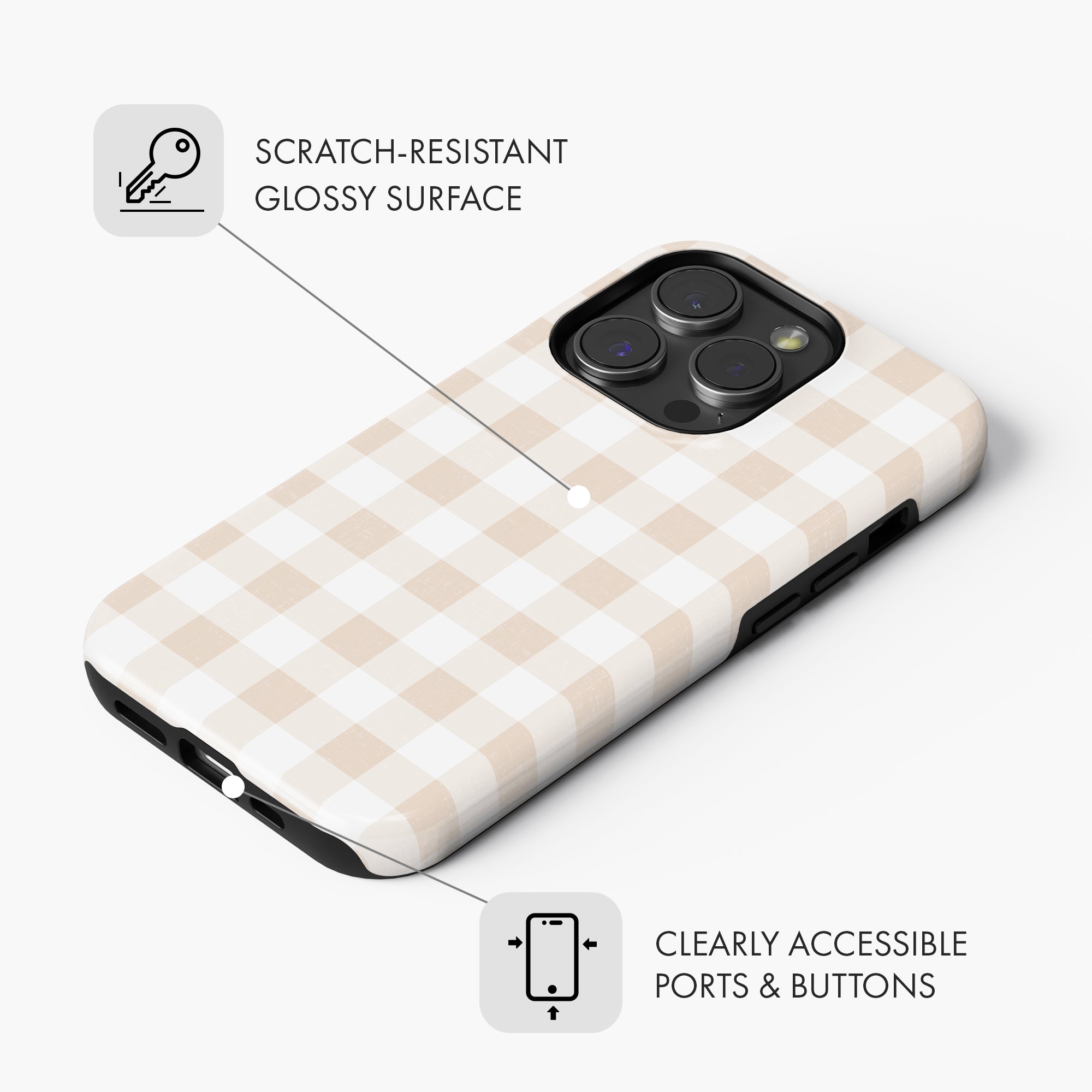 Sweet Gingham - Tough Phone Case