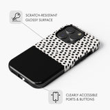 Black Polka Dot - Tough Phone Case (MagSafe)