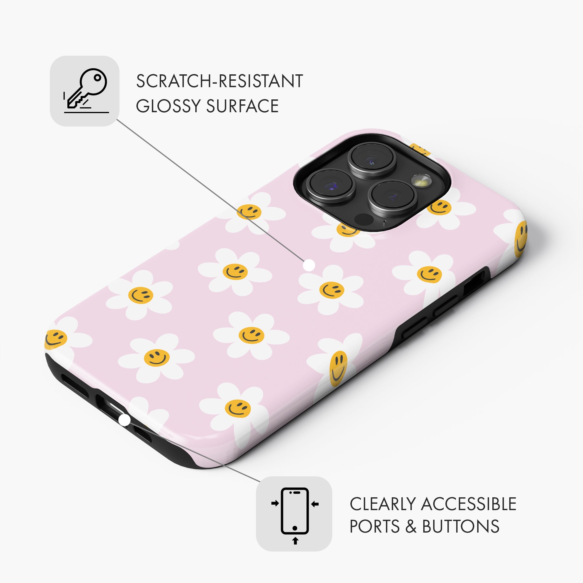 Smiley Daisy - Tough Phone Case