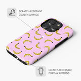 Pink Bananas - Tough Phone Case (MagSafe)