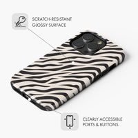 Ivory Zebra - Tough Phone Case (MagSafe)