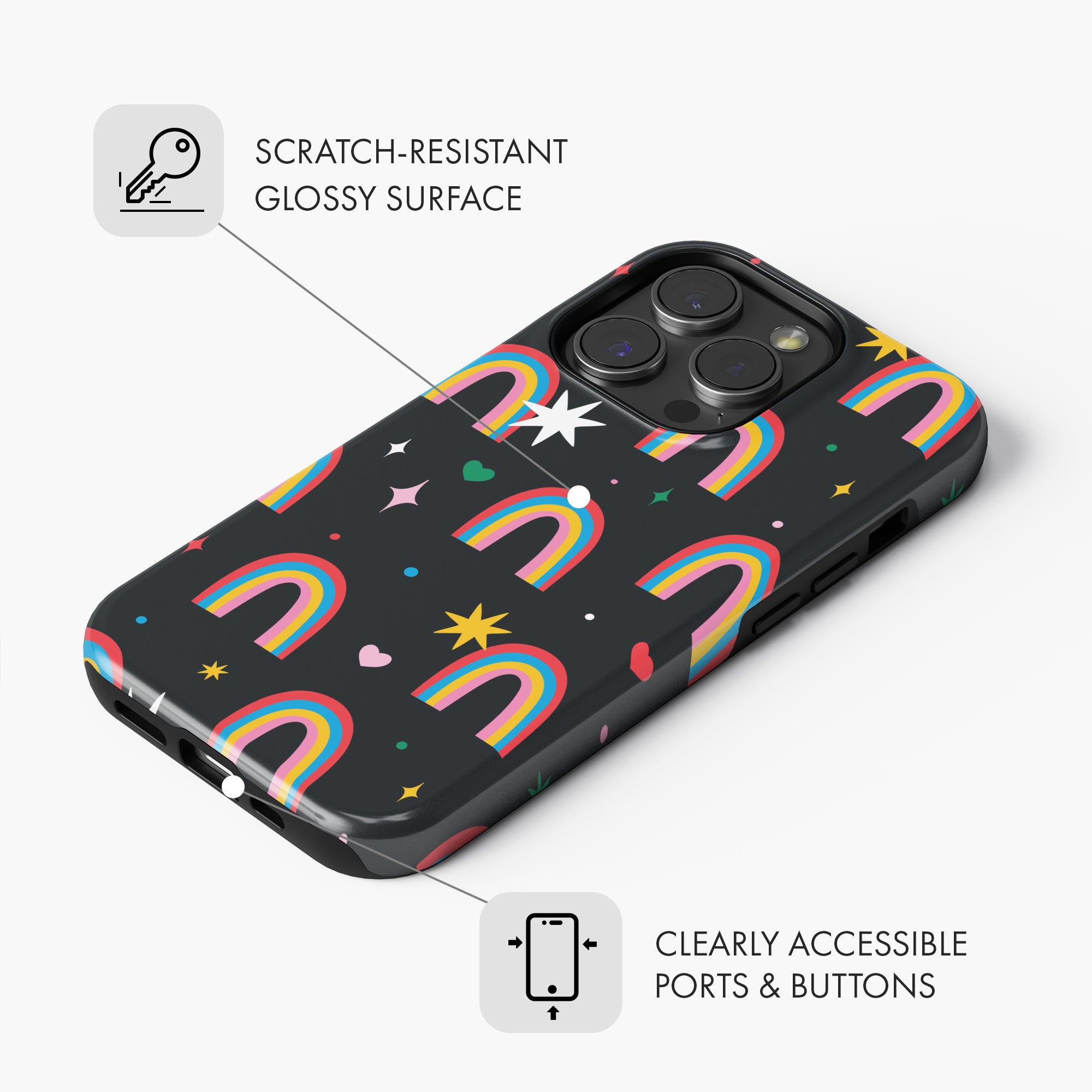 Rainbow Cuteness - Tough Phone Case