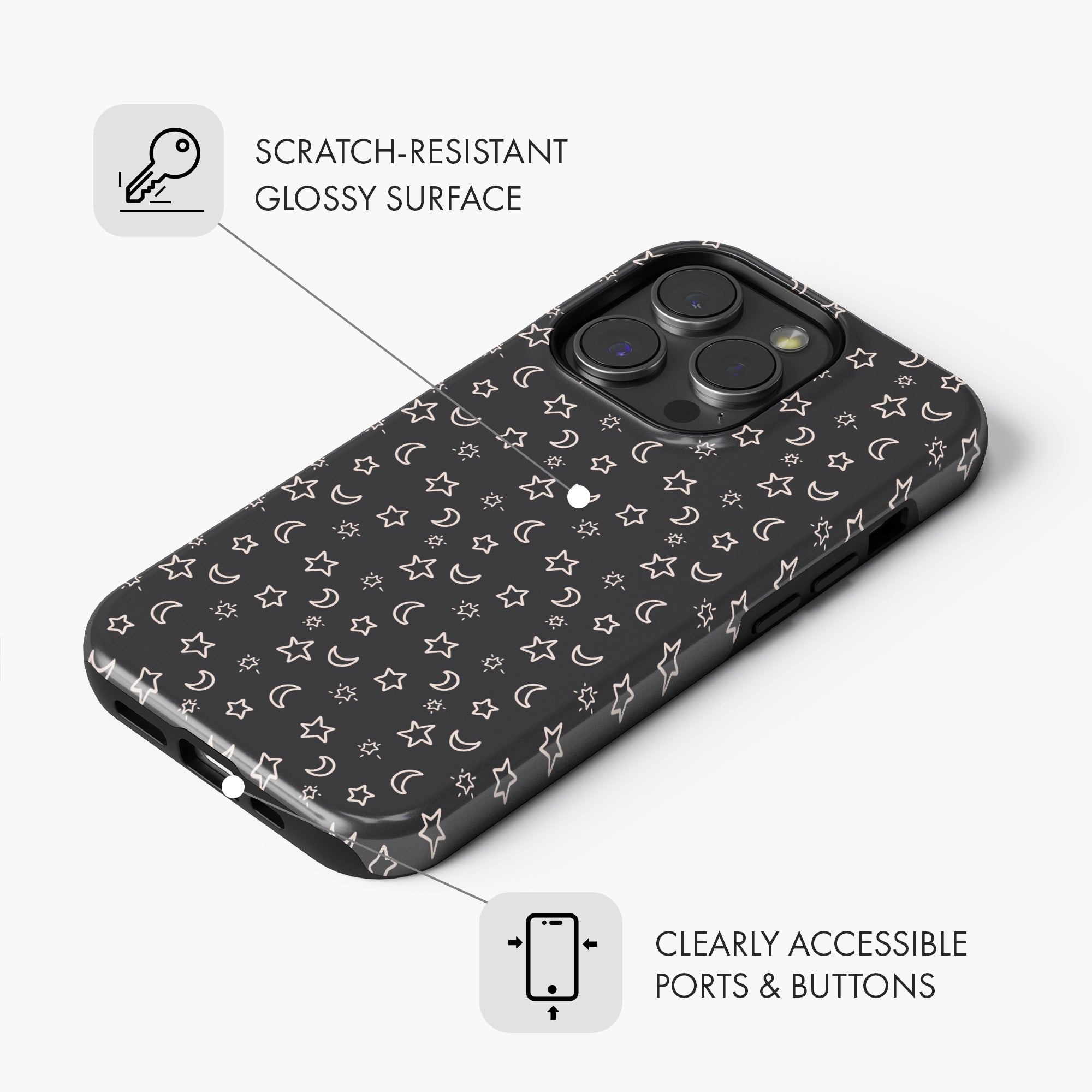 Moon & Stars - Tough Phone Case (MagSafe)