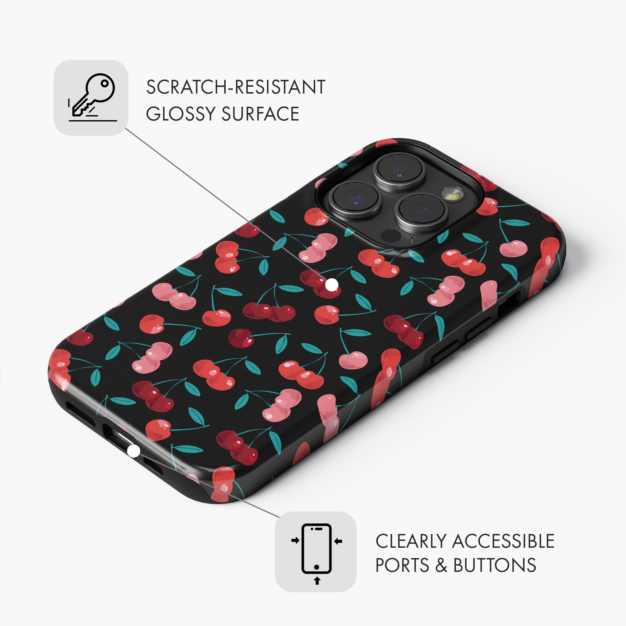 Black Cherry - Tough Phone Case