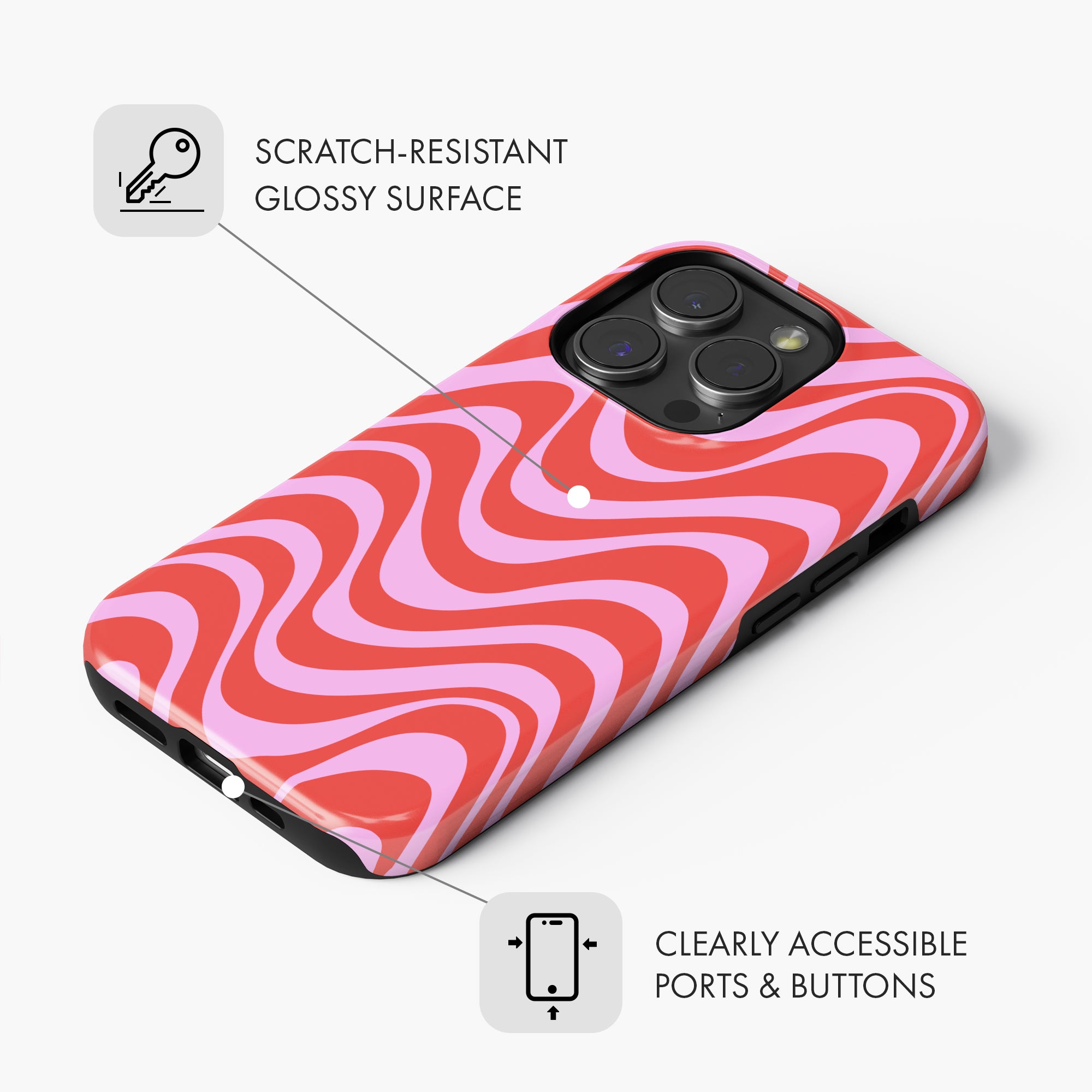 Strawberry Wave - Tough Phone Case (MagSafe)