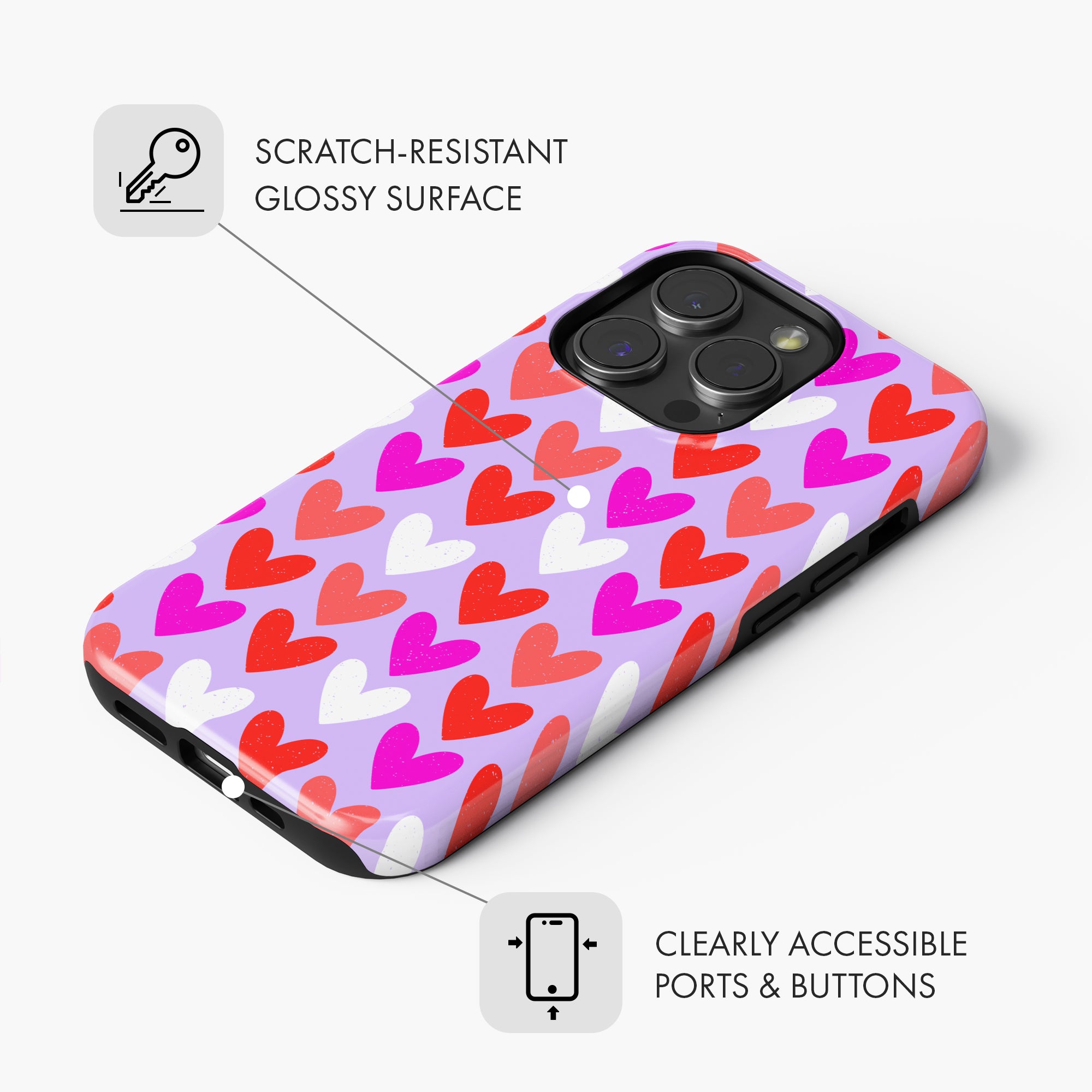 Love Hearts - Tough Phone Case (MagSafe)