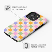 Pastel Checks - Tough Phone Case (MagSafe)