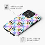 Checked Daisy - Tough Phone Case (MagSafe)