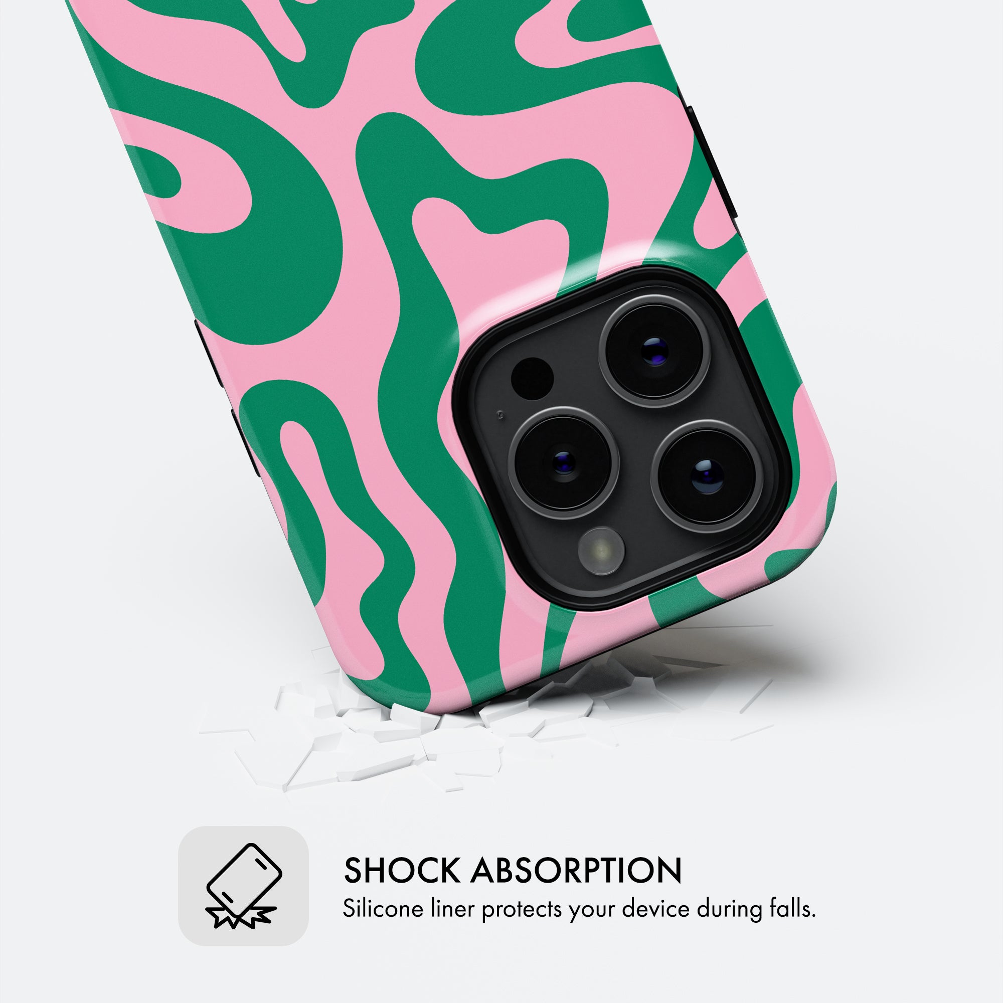 Pink & Green Lines - Tough Phone Case (MagSafe)