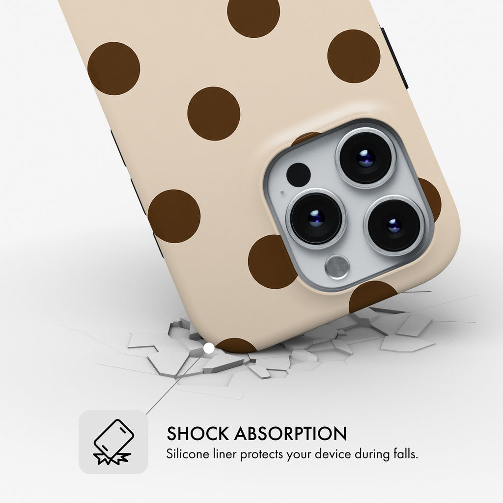 Mocha Dot - Tough Phone Case