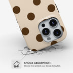 Mocha Dot - Tough Phone Case