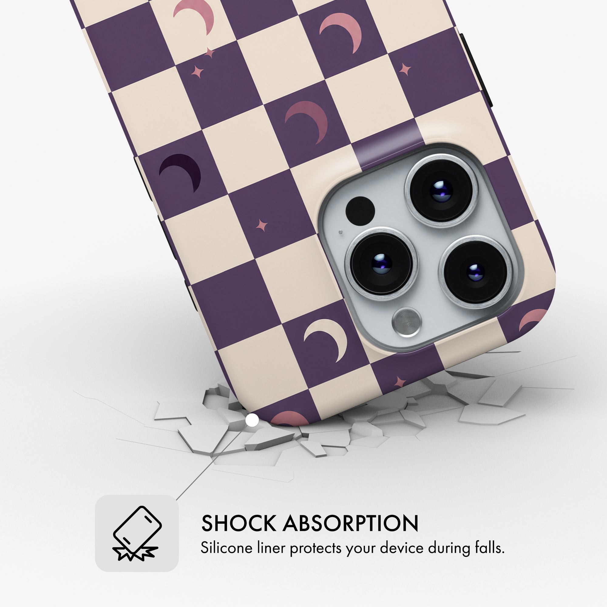Crescent Check - Tough Phone Case