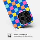 Bright Checkers - Tough Phone Case