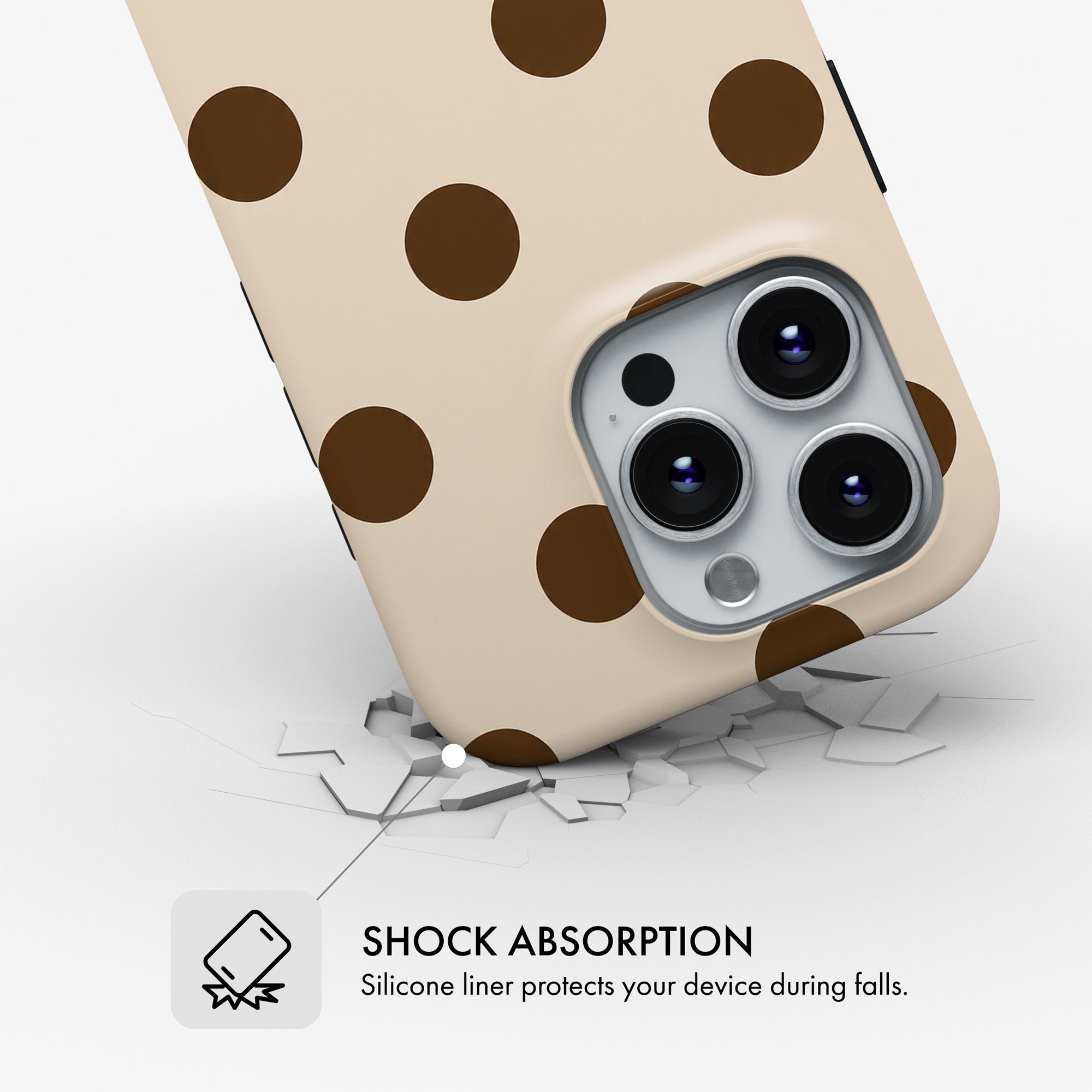 Mocha Dot - Tough Phone Case