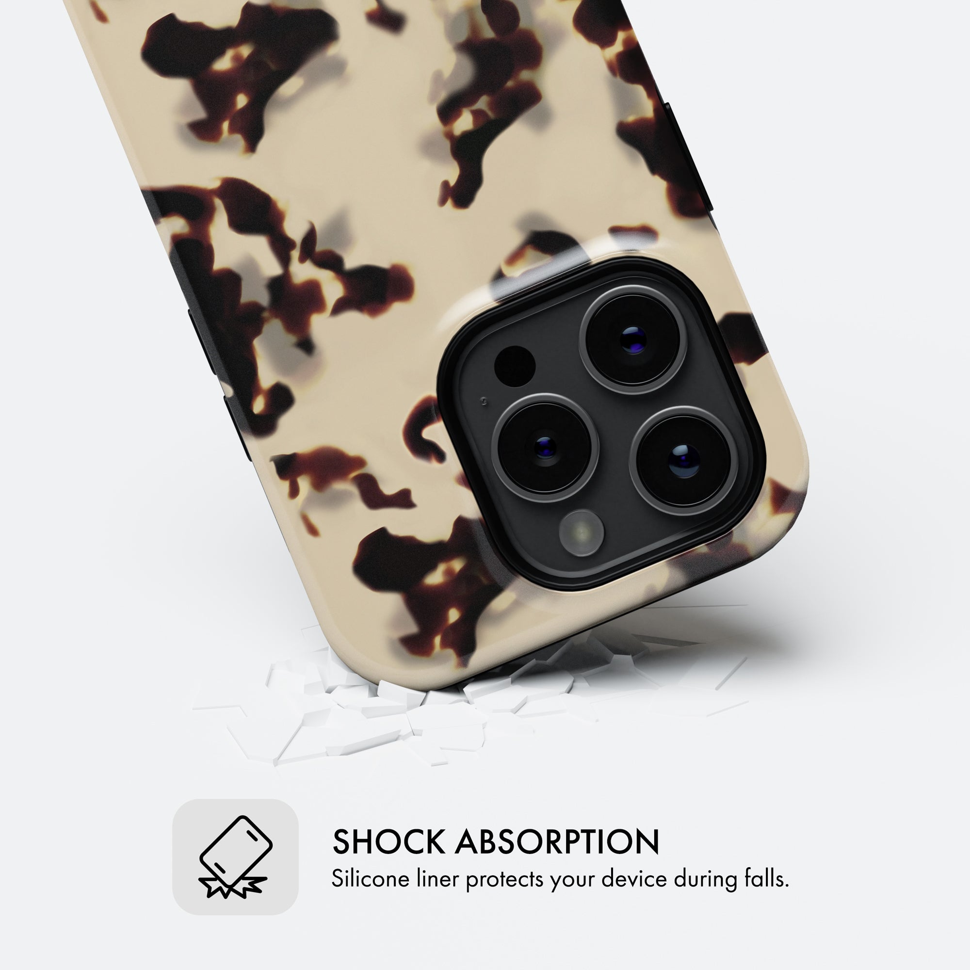 Ivory Tortoise Shell - Tough Phone Case (MagSafe)