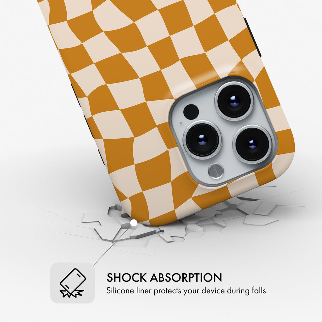 Pumpkin Check - Tough Phone Case