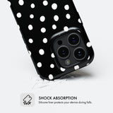 Dotty Black - Tough Phone Case