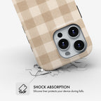Oatmeal Check - MagSafe Tough Phone Case