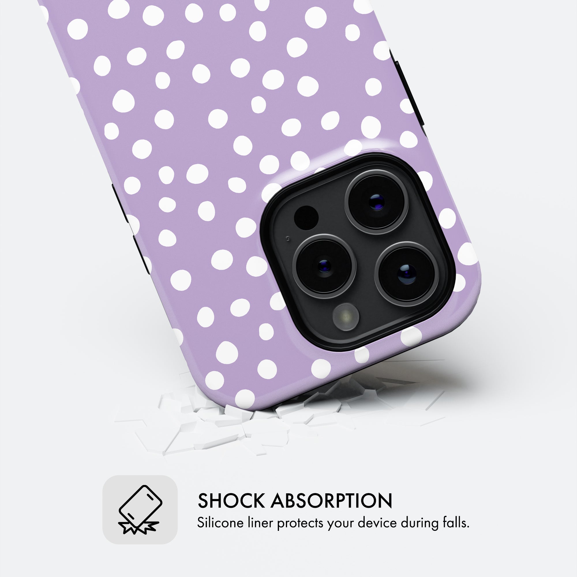 Lilac Polka Dot - Tough Phone Case (MagSafe)