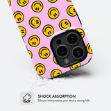 Pink Smiley - Tough Phone Case