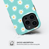 Teal Daisy - Tough Phone Case