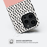 Blush Pink Polka Dot - Tough Phone Case