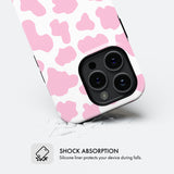 Pink Cow Print - Tough Phone Case (MagSafe)