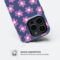 Pink Flowers - Tough Phone Case (MagSafe)