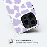 Purple Cow Print - Tough Phone Case (MagSafe)