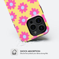 Pink & Yellow Daisy - Tough Phone Case (MagSafe)