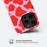 Red & Pink Cow Print - Tough Phone Case (MagSafe)