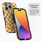 Pumpkin Check - Tough Phone Case