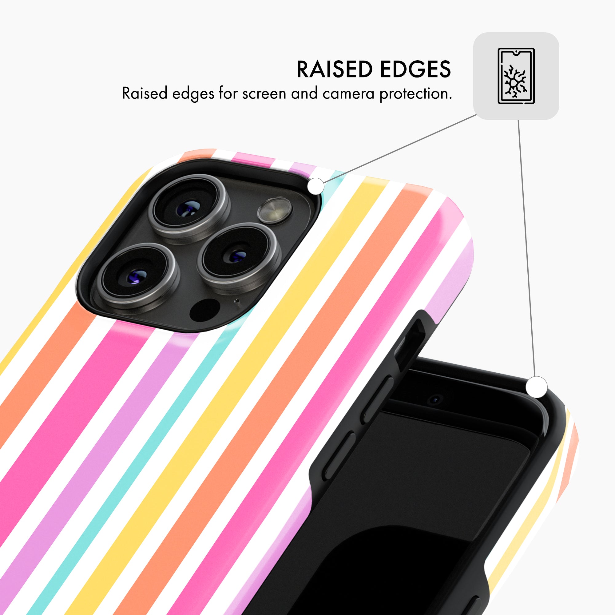Rainbow Stripes - Tough Phone Case (MagSafe)