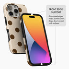 Mocha Dot - Tough Phone Case