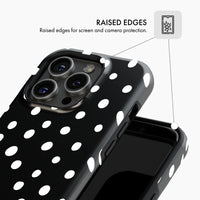 Dotty Black - Tough Phone Case