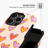 Retro Hearts - Tough Phone Case (MagSafe)