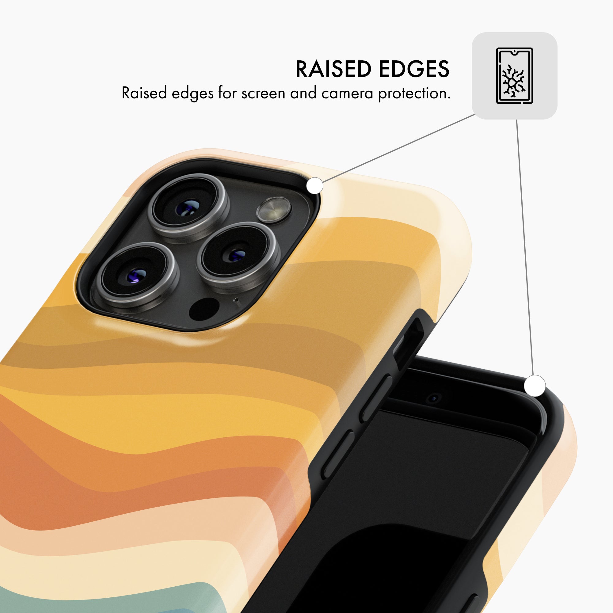 Retro Sunset - Tough Phone Case (MagSafe)