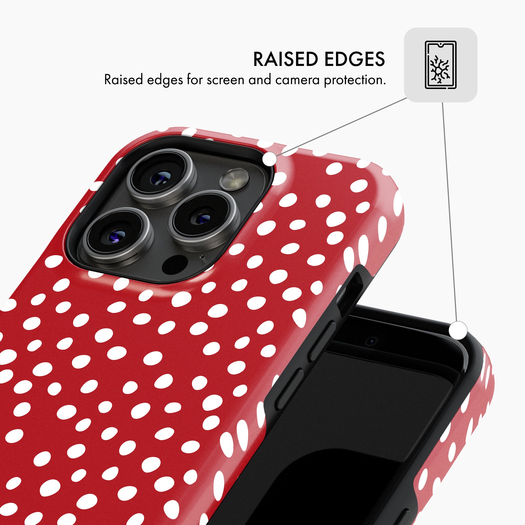 Red Polka Dot - Tough Phone Case