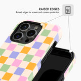 Pastel Checks - Tough Phone Case (MagSafe)