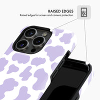 Purple Cow Print - Tough Phone Case (MagSafe)