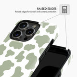 Sage Cow Print - Tough Phone Case (MagSafe)