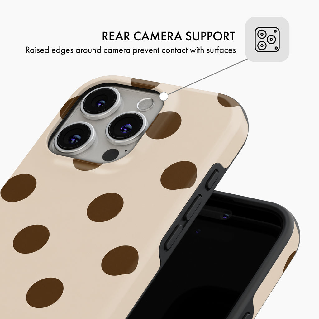 Mocha Dot - Tough Phone Case