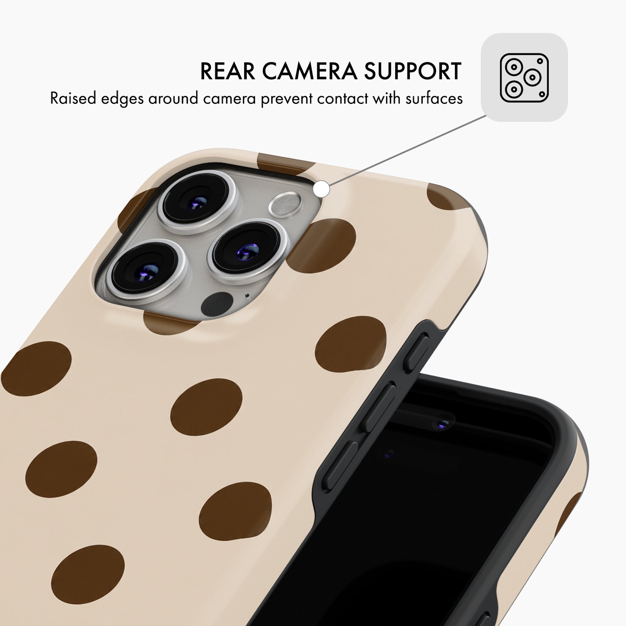 Mocha Dot - Tough Phone Case