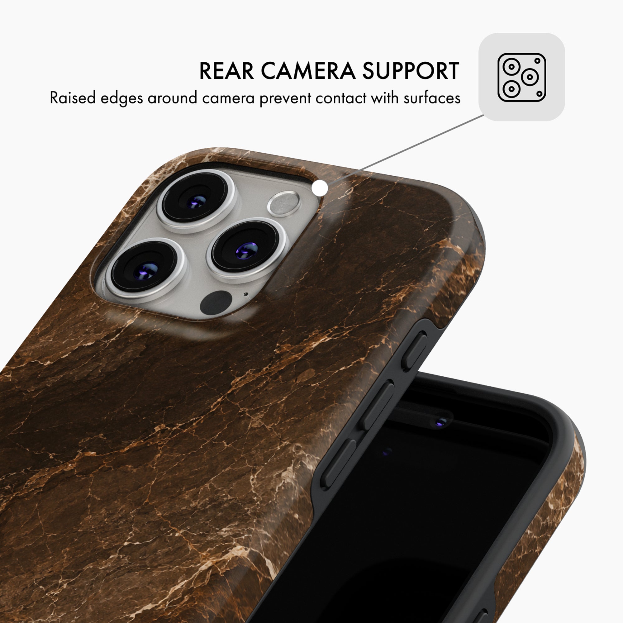 Cocoa Marble - Tough Phone Case