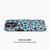 Blue Leopard Print - Tough Phone Case (MagSafe)