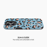 Blue Leopard Print - Tough Phone Case (MagSafe)