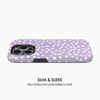 Lilac Polka Dot - Tough Phone Case (MagSafe)