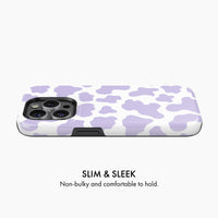 Purple Cow Print - Tough Phone Case (MagSafe)