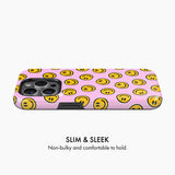 Pink Smiley - Tough Phone Case